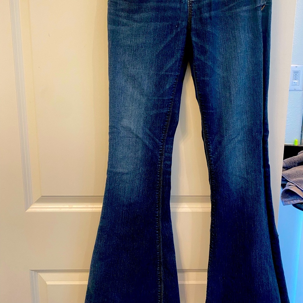 Express Flare jeans, mid rise , size 0